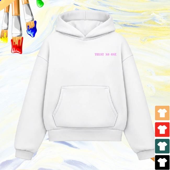 Bloza Store Bloza Bloza Trust No One Dropshoulder Boxed Hoodie