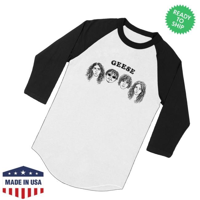 Geese Merch Store Composite Heads Raglan Tee